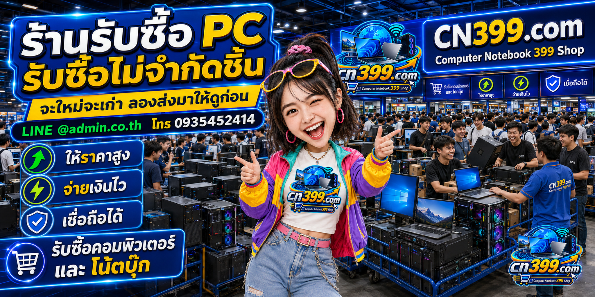 cn399.com Computer Notebook 399 Shop รับซื้อ PC เก่า มือสอง เสีย ตกรุ่น เปิดไม่ติด และอุปกรณ์ไอที